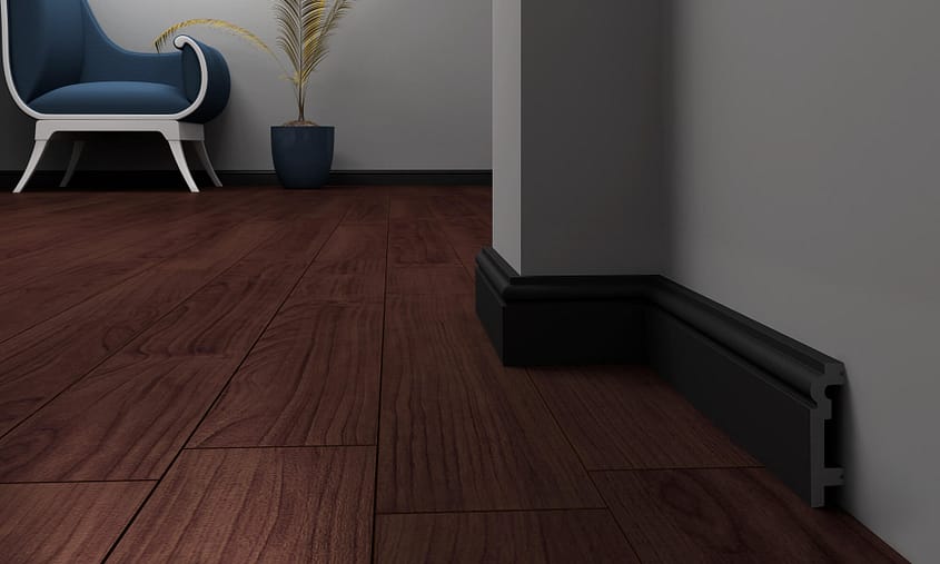 Listwa przypodłogowa DECO P8019B czarna
