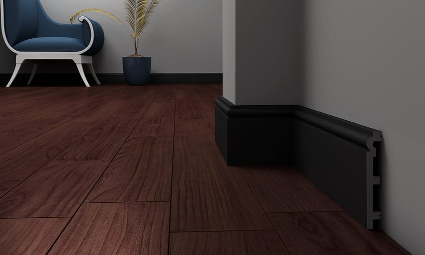 Listwa przypodłogowa DECO P12019B czarna