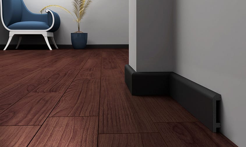 Listwa przypodłogowa DECO P8018B czarna